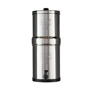 NIB Travel Berkey 1.5 gallon water filtration system with steel stand